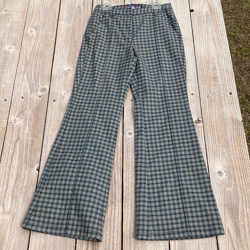 Urban Outfitters Blue and Yellow Plaid Skirt